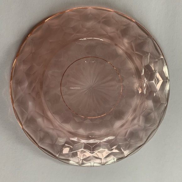 Set of Cubist pink saucers - Picture 4 of 4